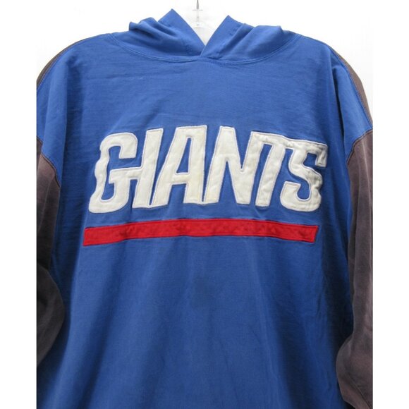 VINTAGE New York Giants Sweatshirt XL Mirage NFL Hoodie Faded 90s * - Picture 2 of 14